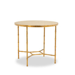 Bamboo-style Pedestal Table - Styylish