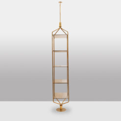 Alternative view of Free-standing Shelf, Gold-plated Brass, 1970s