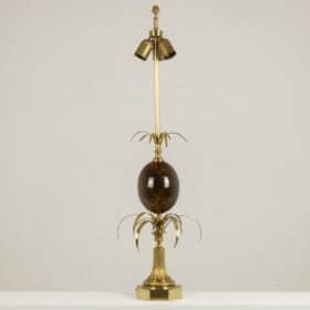 Maison Charles Egg Lamp, Signed, 1970s