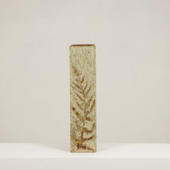 Alternative view of Brutalist Stoneware Vase with Plant Decoration, 1970s