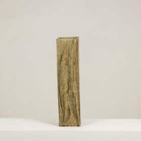 Brutalist Stone Vase with Plant Decoration, 1970s