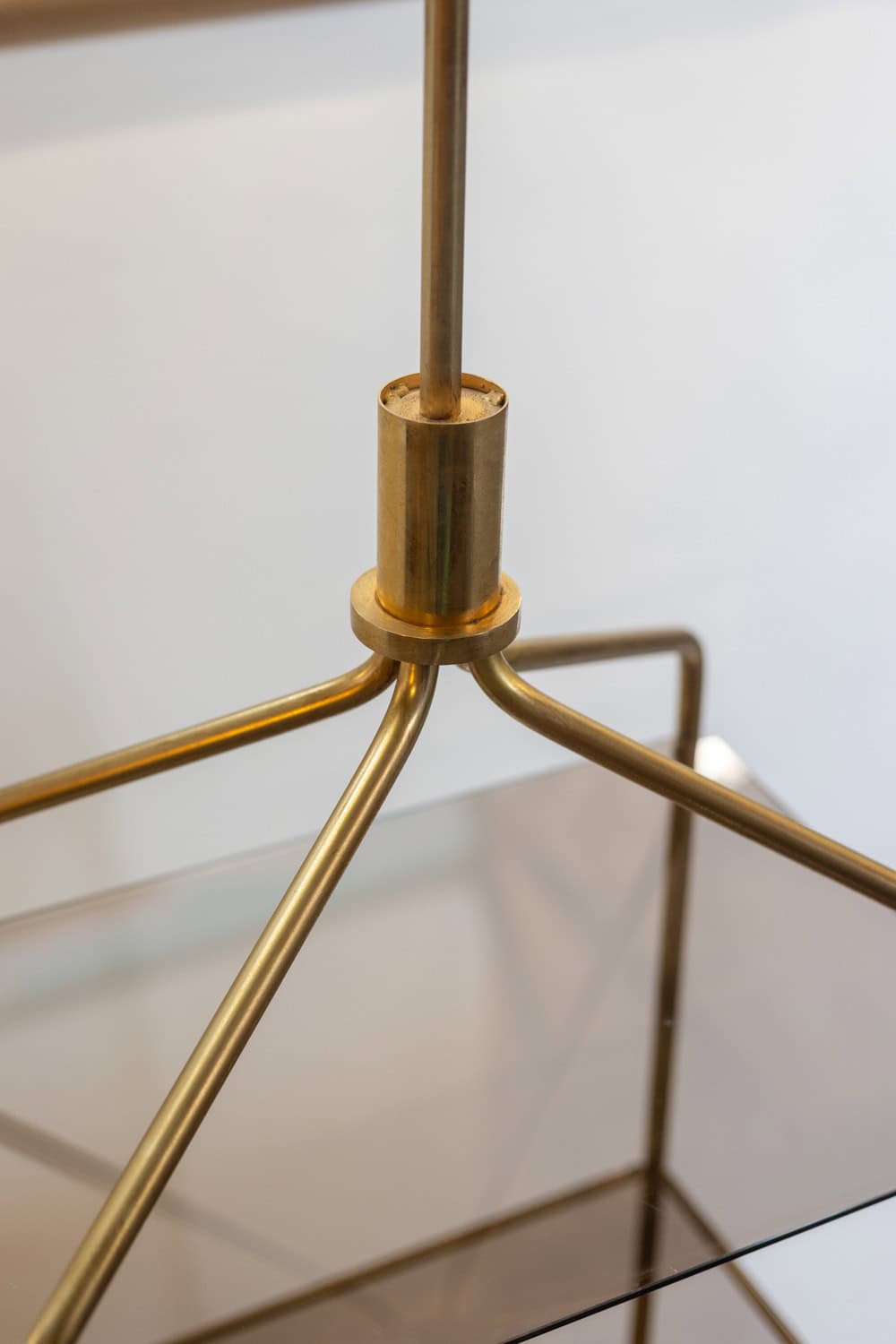 Free-standing Shelf, Gold-plated Brass, 1970s - Image 11