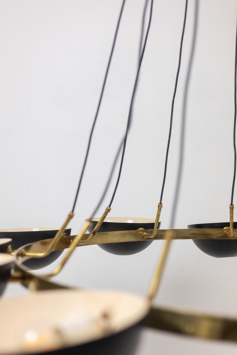 12-light Chandelier, Patinated Brass, Contemporary - Image 3