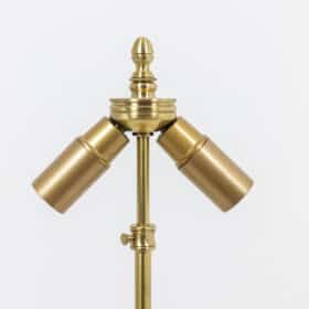 Antique Crackled Porcelain Lamp with Gilt Bronze