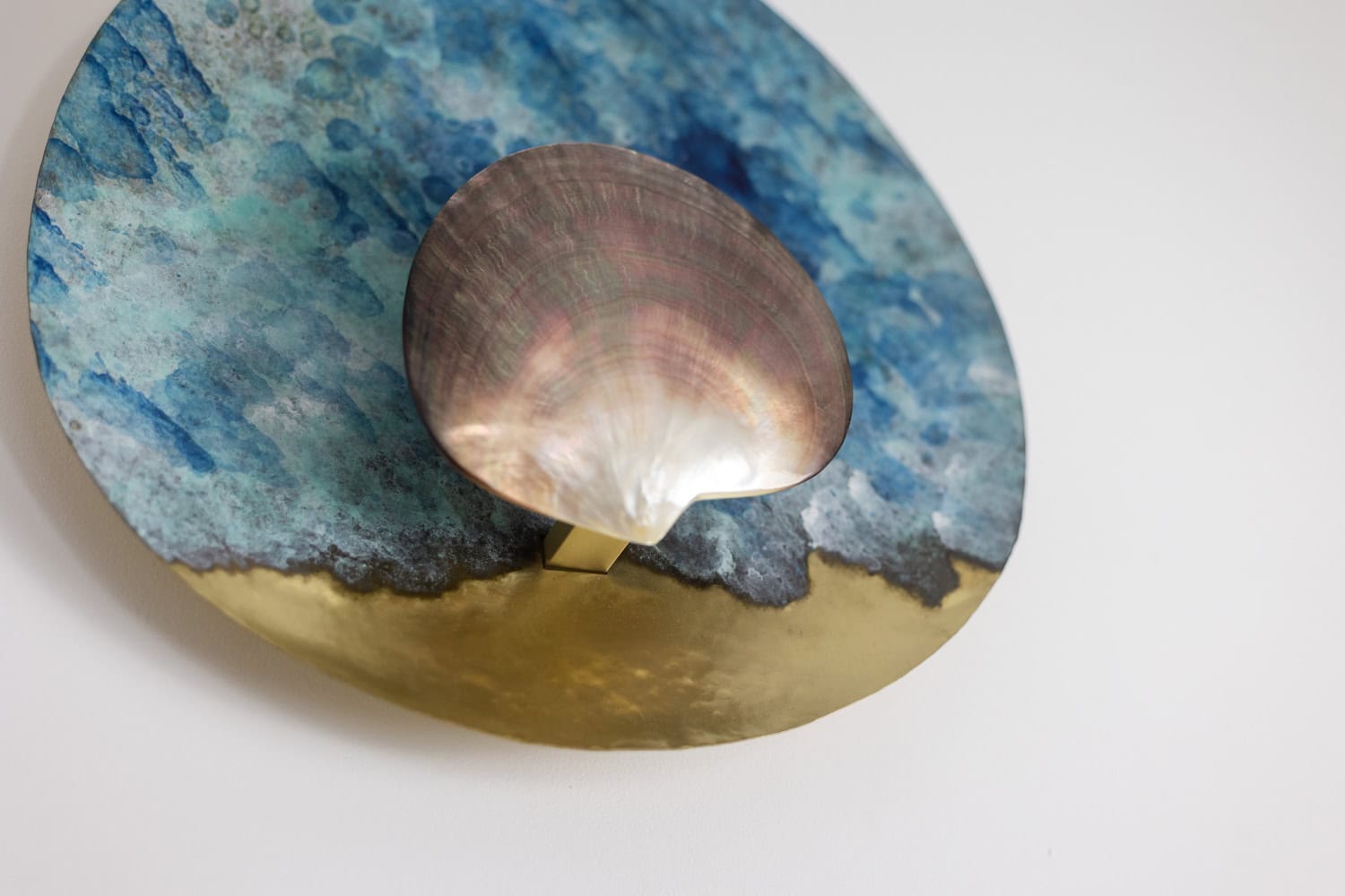 “Black Mother-of-pearl” Lights, Pair, Contemporary Work - Image 4