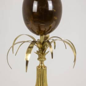 Maison Charles Egg Lamp, Signed, 1970s