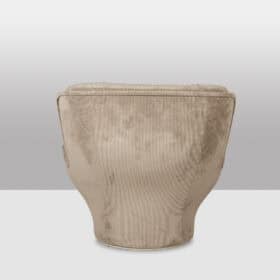 Michel Cadestin Velvet Armchair for Airborne, “Karate,” circa 1970