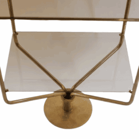 Free-standing Shelf, Gold-plated Brass, 1970s