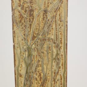 Brutalist Stone Vase with Plant Decoration, 1970s