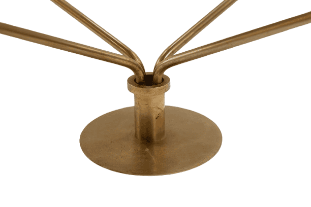 Free-standing Shelf, Gold-plated Brass, 1970s - Image 5