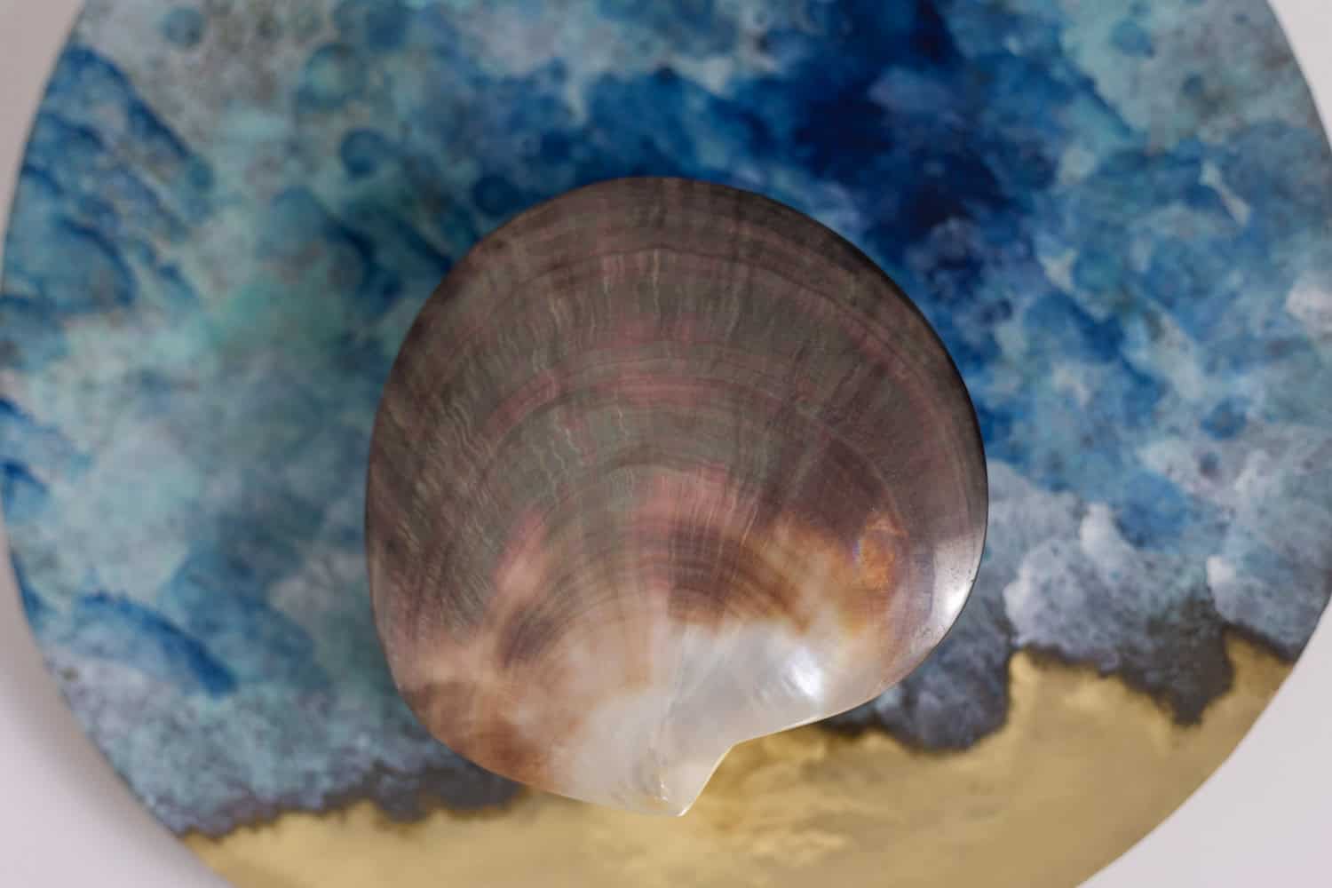 “Black Mother-of-pearl” Lights, Pair, Contemporary Work - Image 6