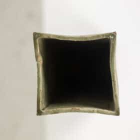 Brutalist Stone Vase with Plant Decoration, 1970s