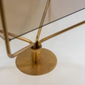 Free-standing Shelf, Gold-plated Brass, 1970s