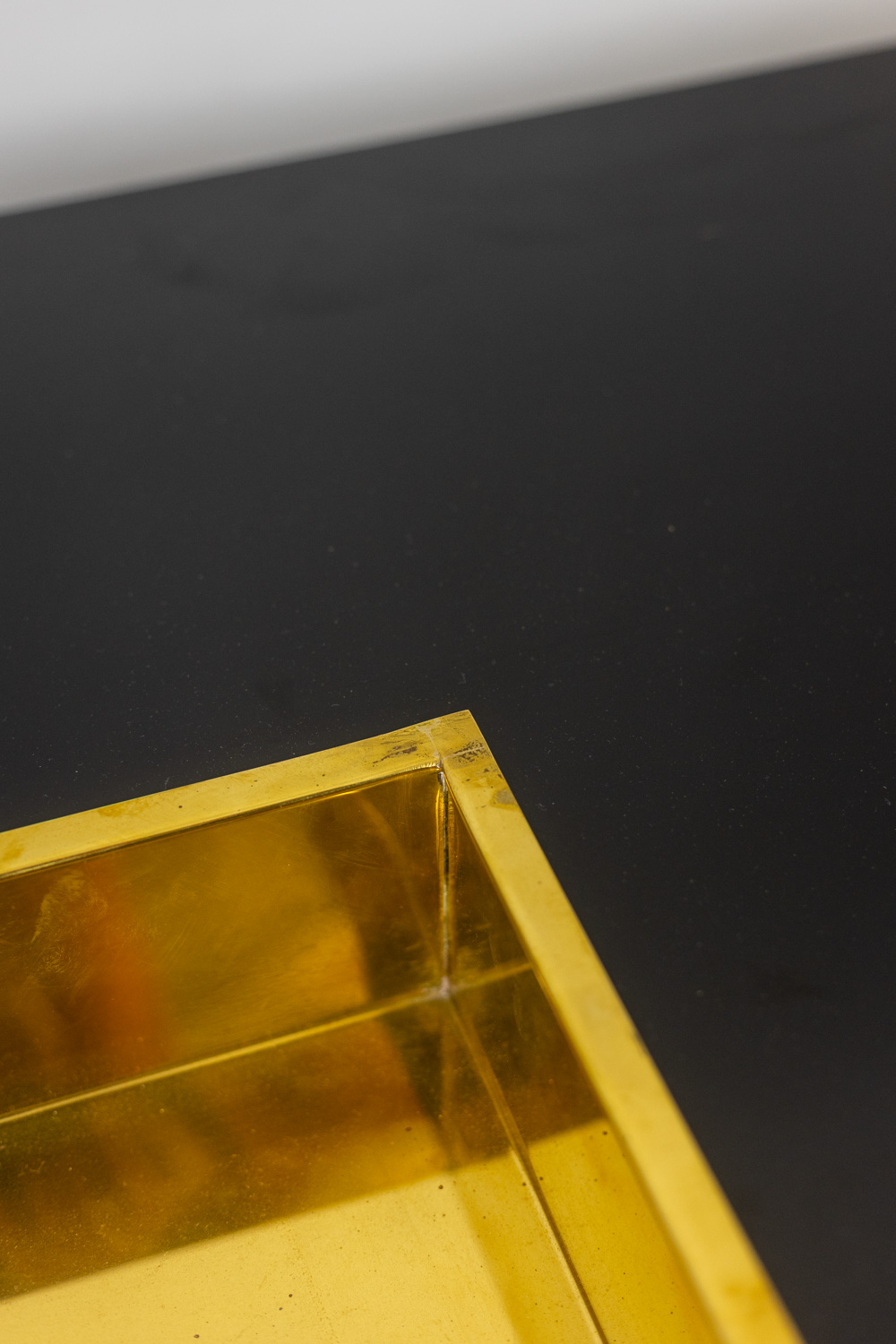 Willy Rizzo Coffee Table, Black Lacquered Wood, 1970s - Image 7