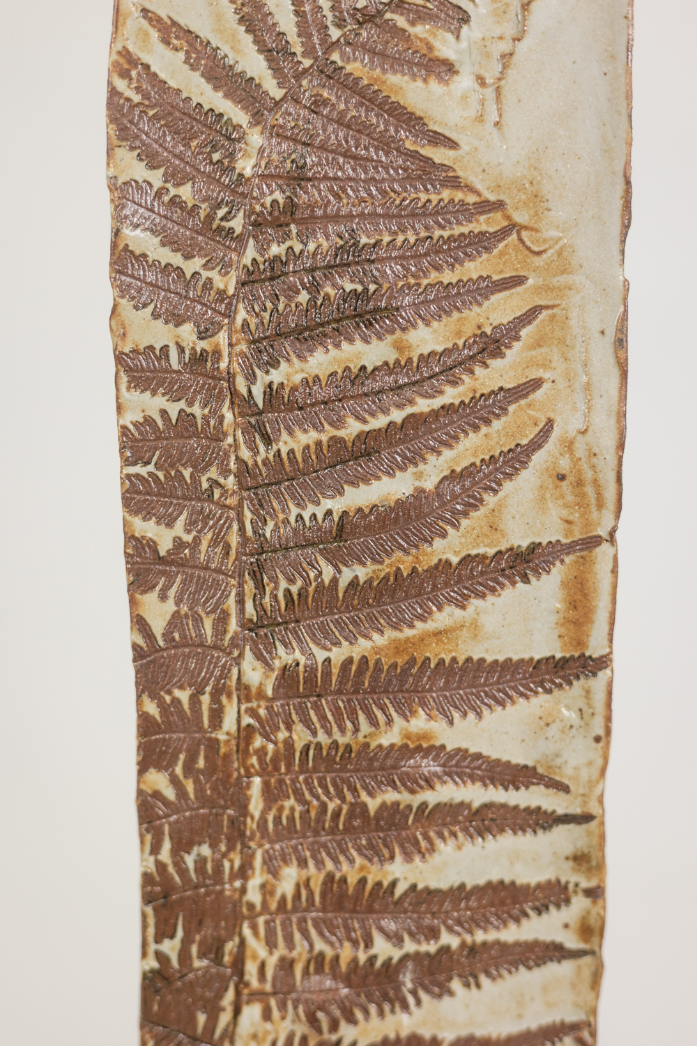 Brutalist-style Stoneware Vase with Plant Decoration, 1970s - Image 7