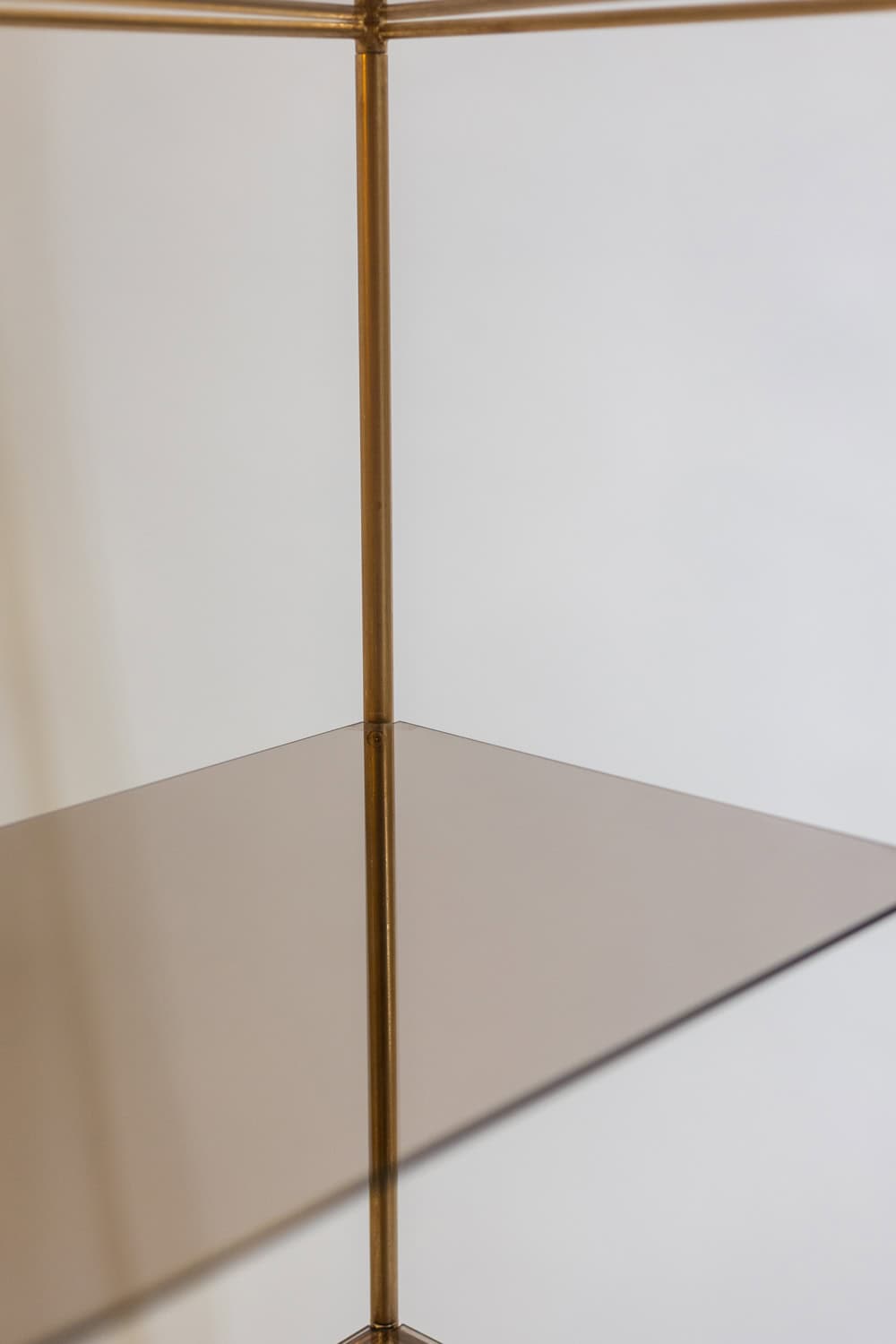 Free-standing Shelf, Gold-plated Brass, 1970s - Image 7