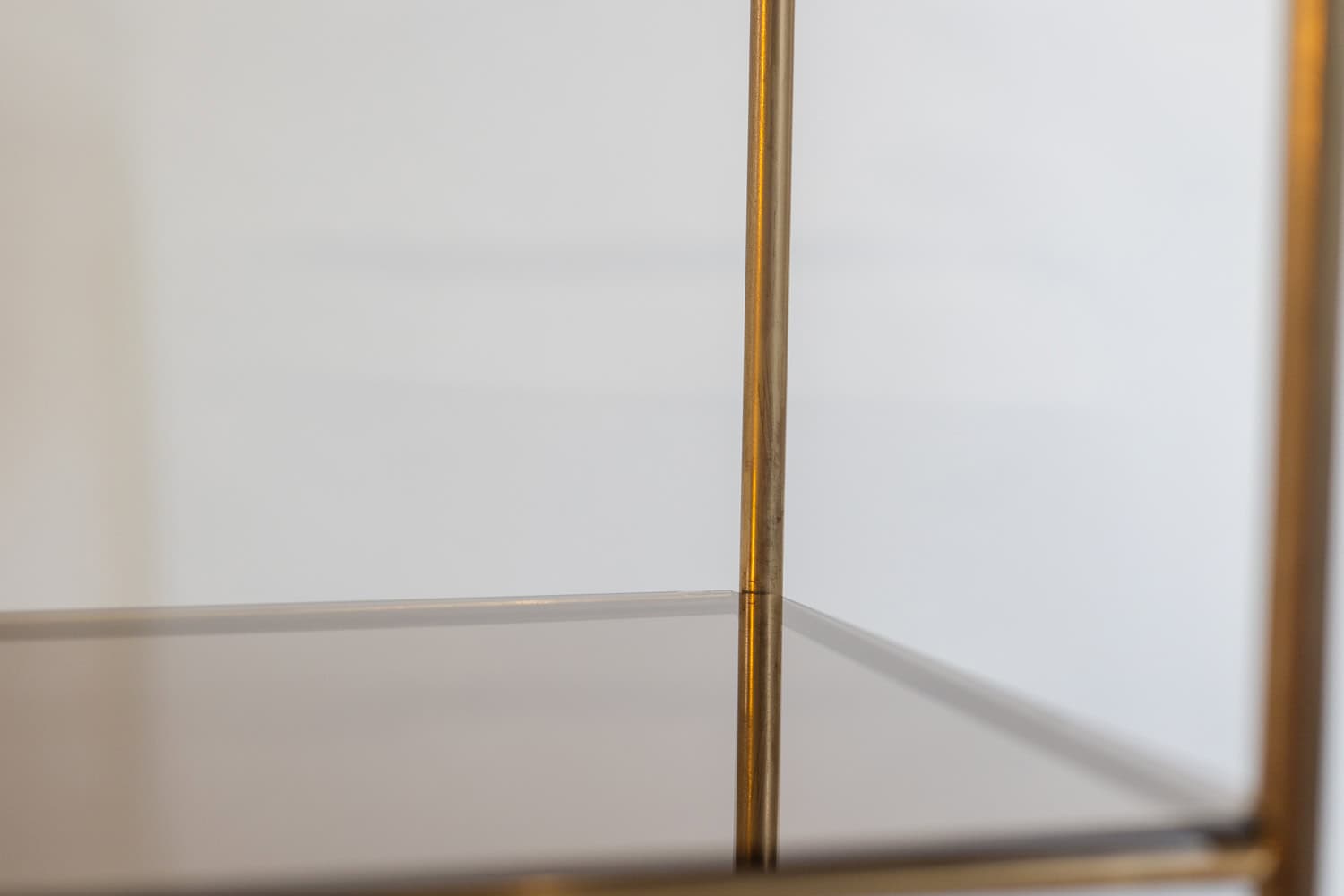 Free-standing Shelf, Gold-plated Brass, 1970s - Image 8