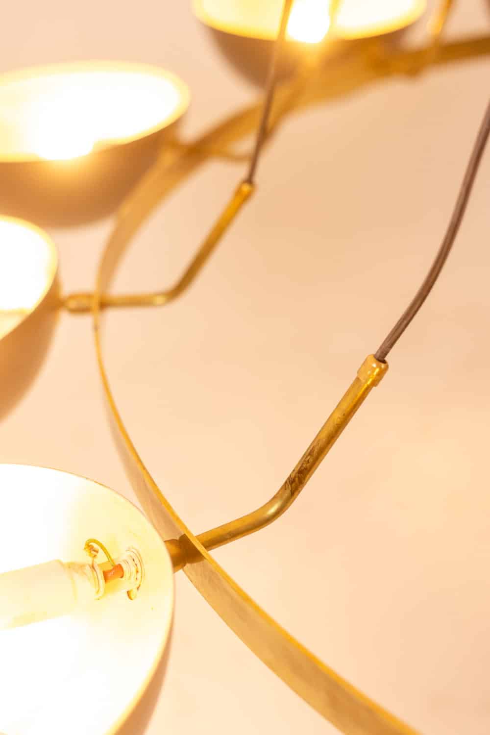 12-light Chandelier, Patinated Brass, Contemporary - Image 8