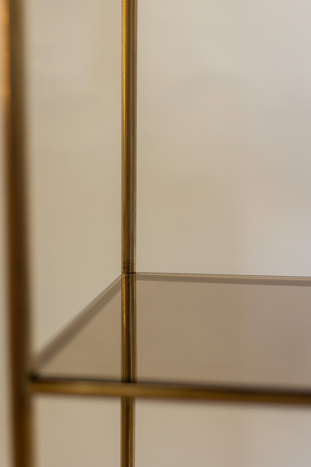 Free-standing Shelf, Gold-plated Brass, 1970s - Image 9