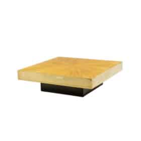 Straw Marquetry Coffee Table, 20th century