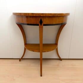Biedermeier Demi-Lune Console Table, Cherry, Franconia circa 1830