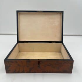Late Biedermeier Jewelry Box, Printed beech, Germany circa 1840