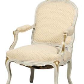 Swedish Gustavian Rococo Armchairs, Pair, Early 1900s