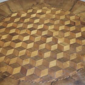 Mid 19th Century Italian Louis Philippe Antique Round Table in Inlaid Walnut