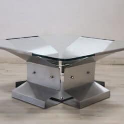 Alternative view of Italian Coffee Table, Steel and Glass, 1970s