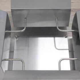 Italian Coffee Table, Steel and Glass, 1970s