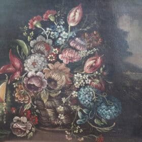 Italian 18th Century Painting, Oil on Canvas, Still Life