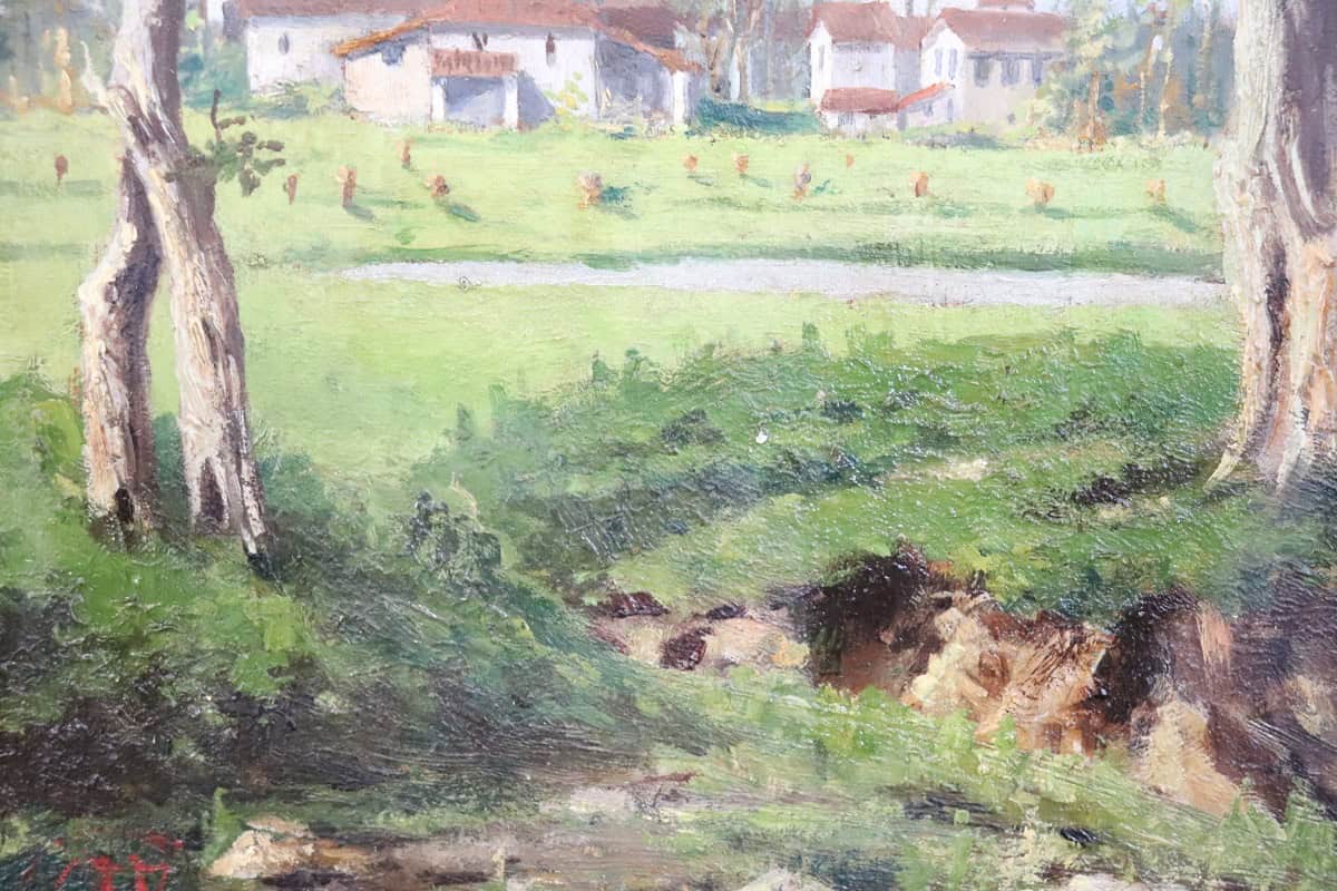 Pair of Italian Oil Paintings, Early 20th Century, Countryside - Image 4