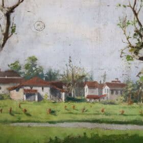 Pair of Italian Oil Paintings, Early 20th Century, Countryside