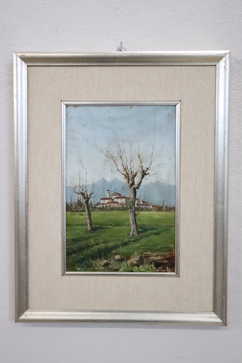 Pair of Italian Oil Paintings, Early 20th Century, Countryside - Image 8