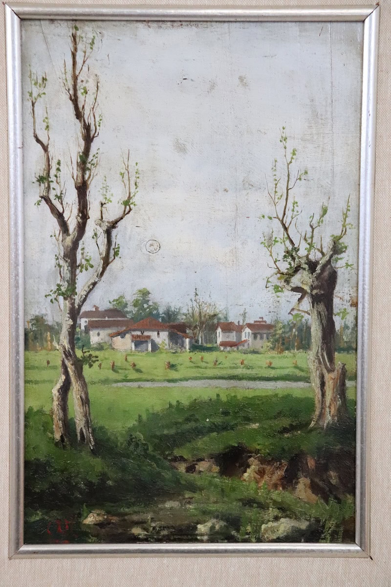Pair of Italian Oil Paintings, Early 20th Century, Countryside - Image 14