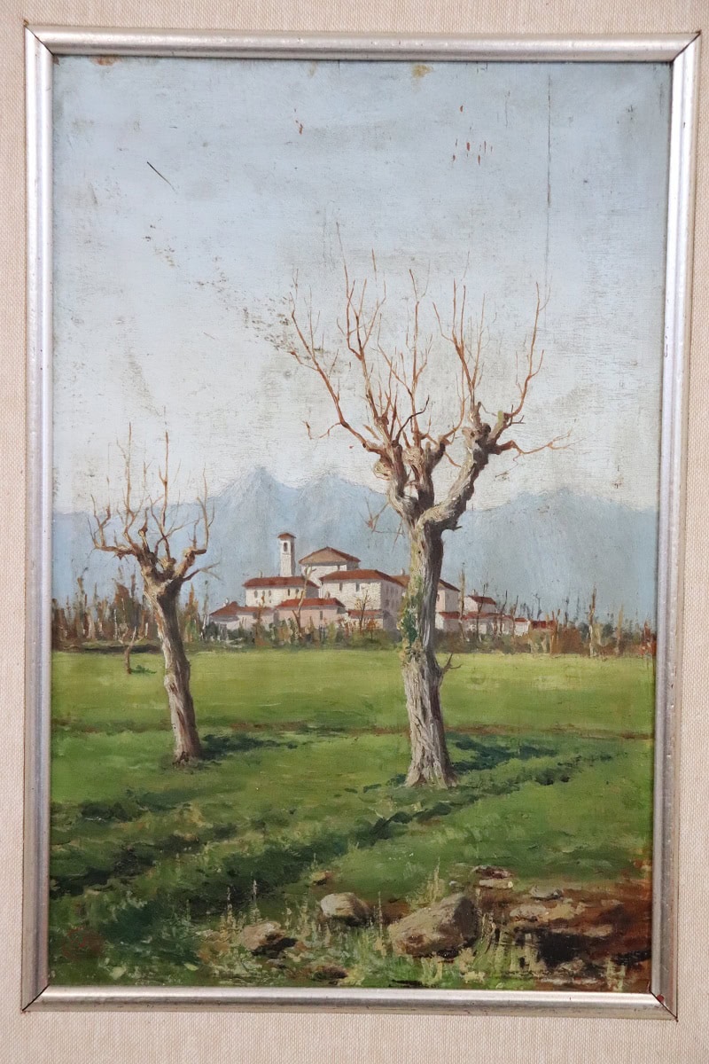 Pair of Italian Oil Paintings, Early 20th Century, Countryside - Image 15