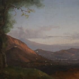 Italian 19th Century Painting, Oil on Canvas, View of Naples