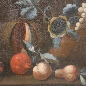 Italian Antique Oil Painting, 18th Century, Still Life