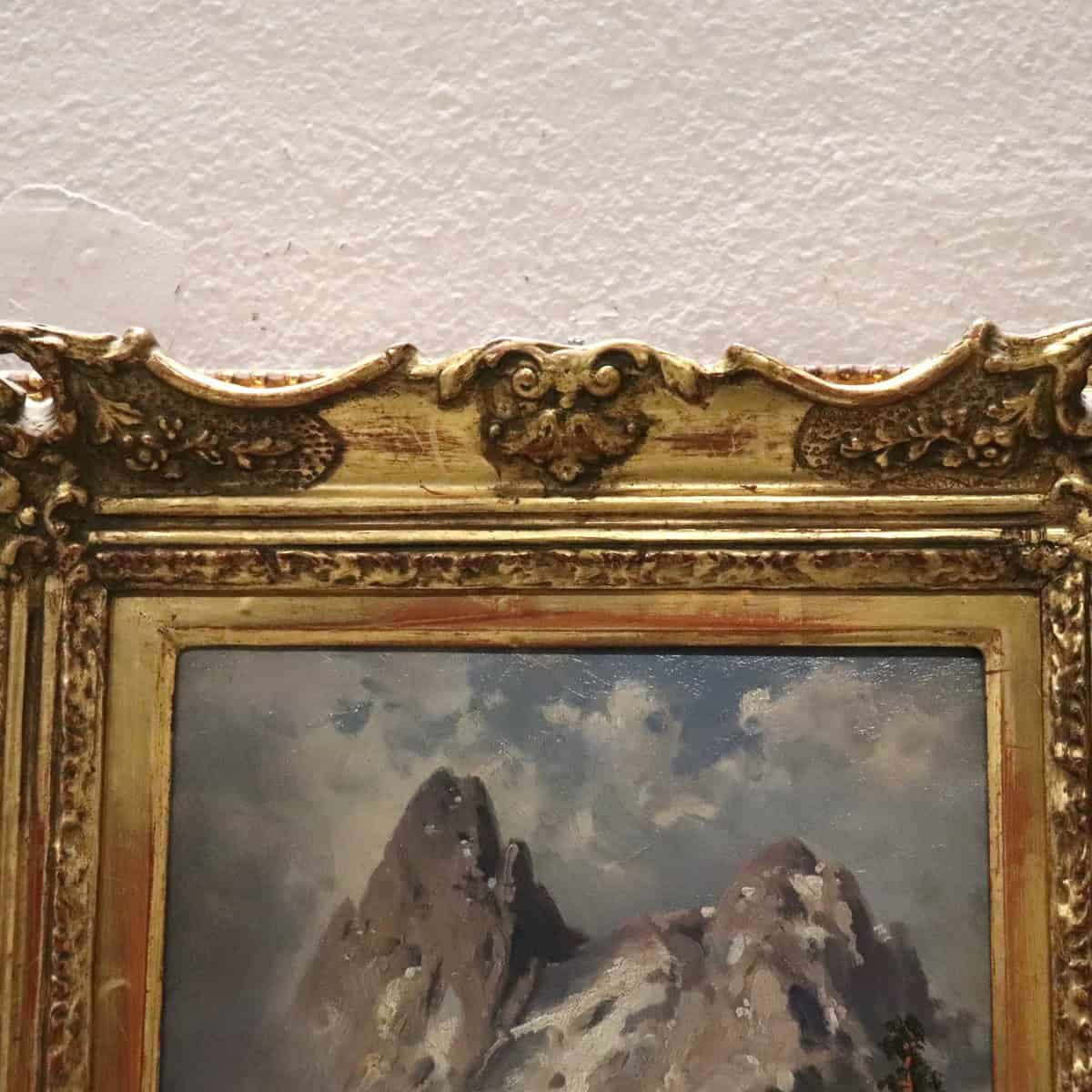 20th-Century Alpine Landscape Oil Painting - Image 10