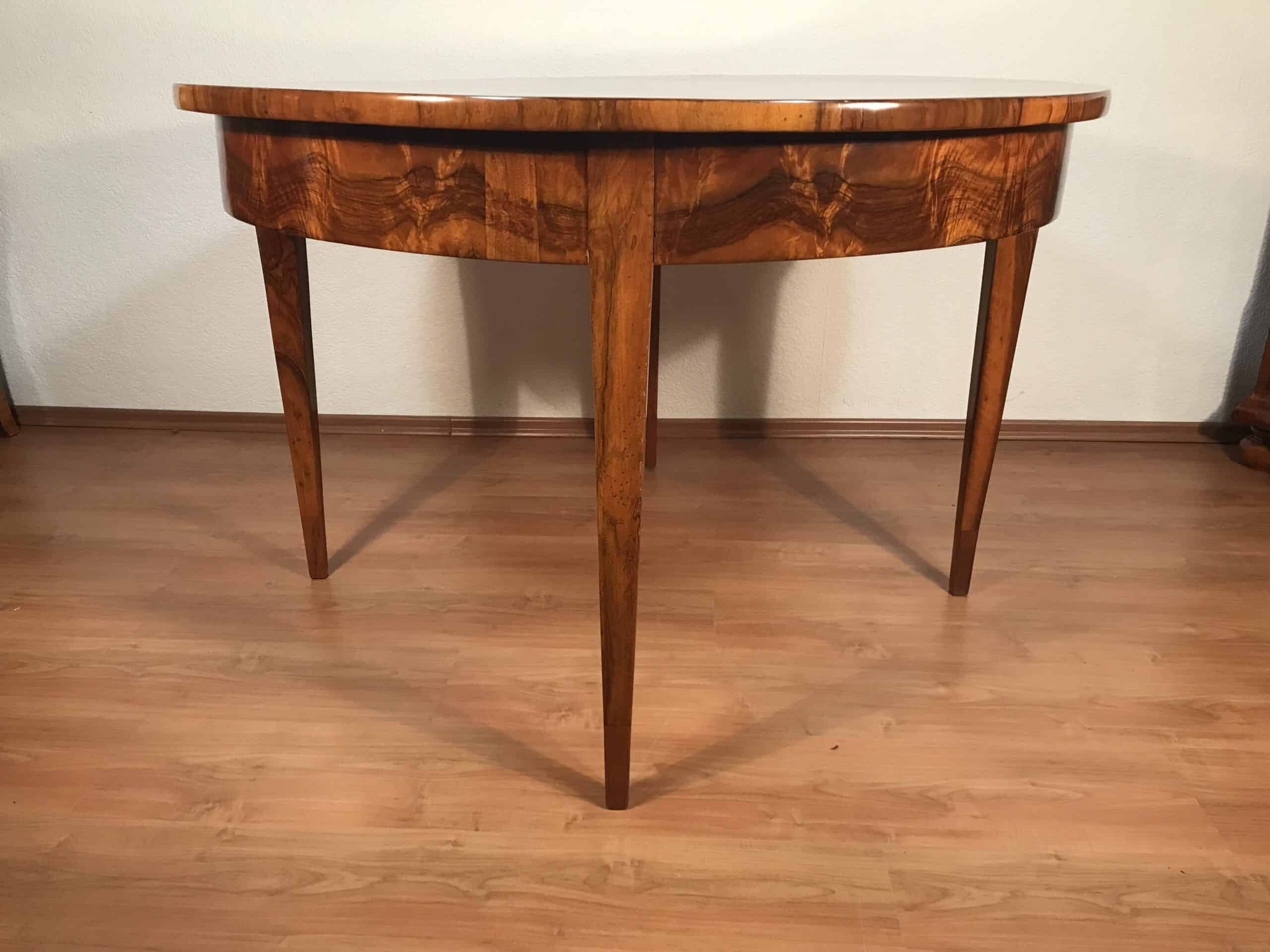 Biedermeier Walnut Table, Germany 1820-30 - Image 6