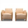 Art Deco Birch Armchairs - Styylish