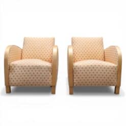 Art Deco Birch Armchairs - Styylish