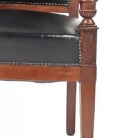 Pair of French Empire Armchairs, France 1800-1810