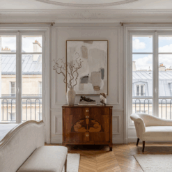 Small Biedermeier Chest with Dolphin Decor in situ- Styylish