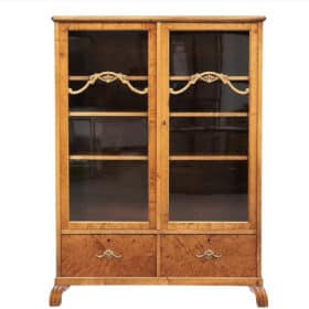 Swedish Art Deco Glass Cabinet, Early 20th Century