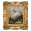 Alpine Landscape painting with gilt wood frame- Styylish