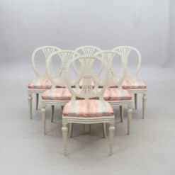 Swedish Gustavian Dining Chairs - grey background- Styylish