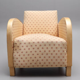 Art Deco Birch Armchairs, Early 20th Century Swedish Antique