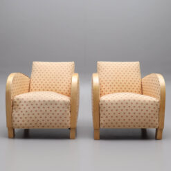 Art Deco Birch Armchairs - Styylish