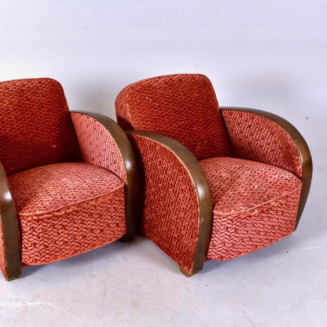 Art Deco Armchairs, Early 20th Century - Image 2